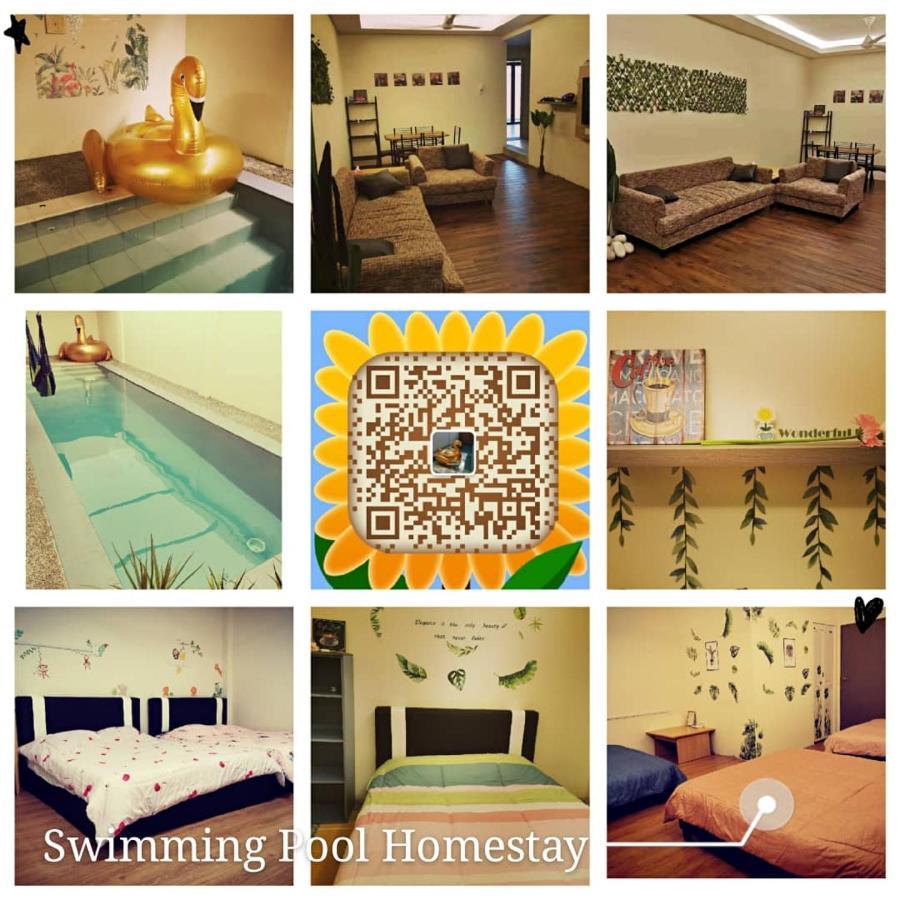 شقة Swimming Pool Party House باتو باهات المظهر الخارجي الصورة